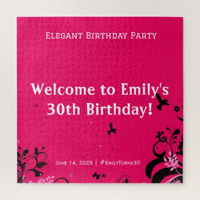 Quebra-cabeça Sinal de Pedestal de Boas-vindas da bolsa mensagei (Vertical)