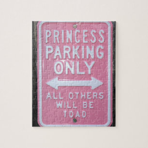 Quebra-cabeça Sinal engraçado da princesa Estacionamento Soment