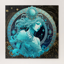 Sinal Zodiac Aquarius Quebra-cabeça, 20"x20" 676 p