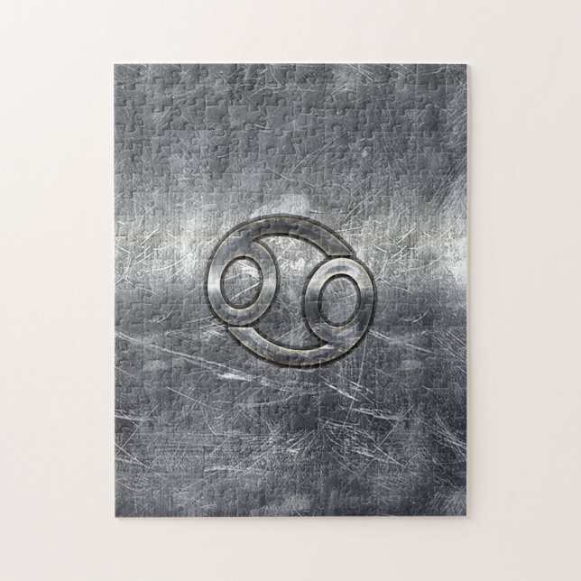 Quebra-cabeça Sinal Zodiac cancer no Estilo Industrial (Vertical)