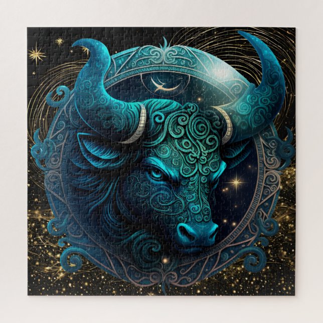 Quebra-cabeça Sinal Zodiac Taurus Quebra-cabeça, 20"x20" 676 pcs (Vertical)