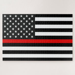 Quebra-cabeça Sinalizador Americano Thin Red Line