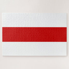 Quebra-cabeça Sinalizador da Bielorrússia (Vermelho e Branco)