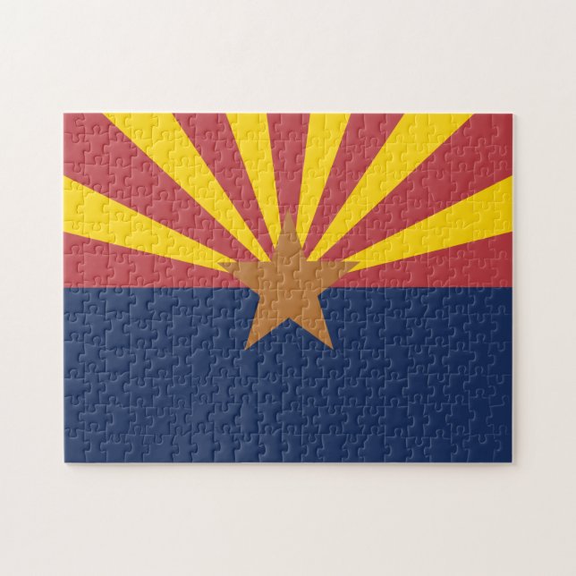 Quebra-cabeça Sinalizador do Estado da arizona (Horizontal)