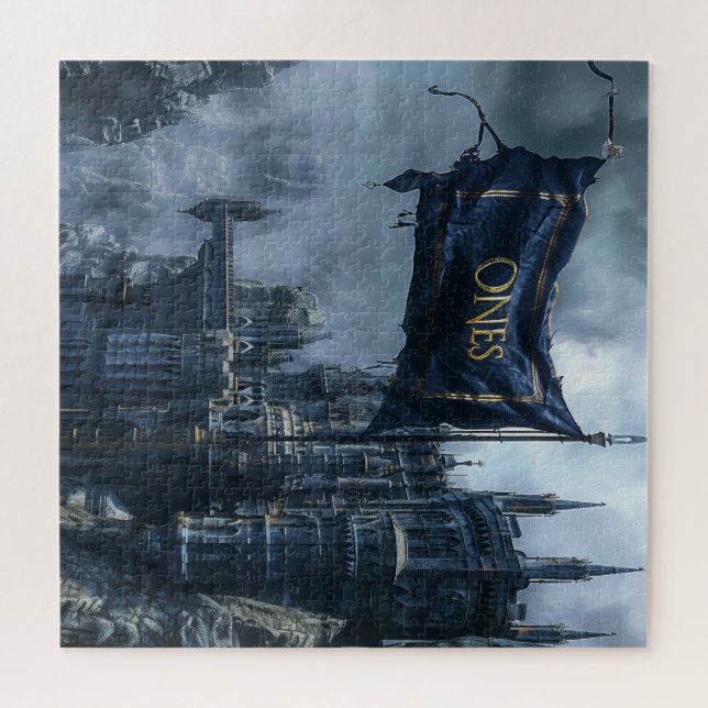 Quebra-cabeça Sinalizador e crachá do ONE (Horizontal)