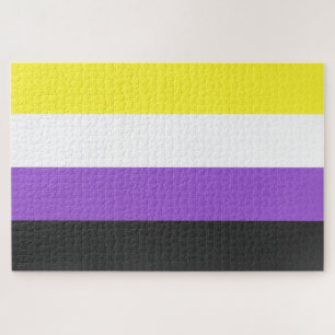 Quebra-cabeça Sinalizador Enby (Orgulho Não-Binário)