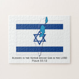 Quebra-cabeça SINALIZADOR ISRAEL| Nação Abençoada| Estrela de Da