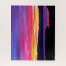 Sinfonia em Crepúsculo: Pintado céu sobre Lago Rec