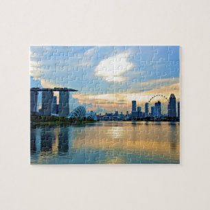 Quebra-cabeça Singapura - Skyline no Sol