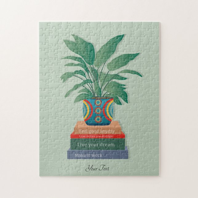 Quebra-cabeça Sinta-se bem, uma arte de palavras inspiradora no  (Vertical)