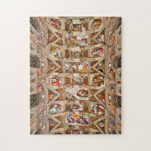 Quebra-cabeça Sistine Chapel Ceiling, 1512 por Michelangelo (Vertical)