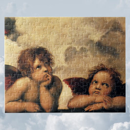 Quebra-cabeça Sistine Madonna Angels por Raphael Sanzio