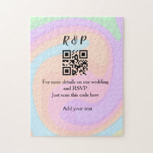 Quebra-cabeça site de casamento rsvp q r código adicionar nome t