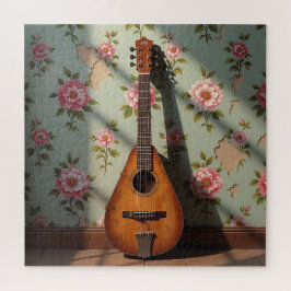 Quebra-cabeça Six-Stringed Dulcimer Vintage Floral