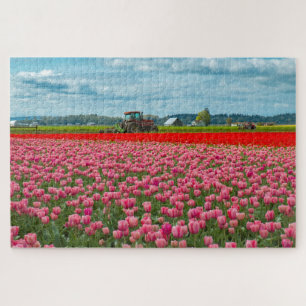 Quebra-cabeça Skagit Valley Tulip Primavera