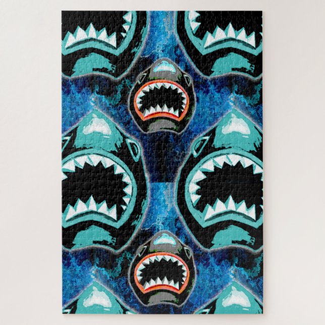 Quebra-cabeça Skark Mania Funny Cartoon Illustration (Vertical)