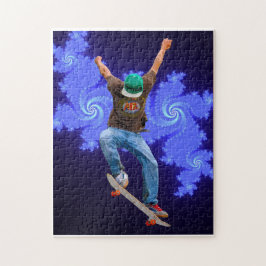 Quebra-cabeça Skateboarder Action Sports Art