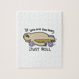 Quebra-cabeça Skateboarding da preguiça