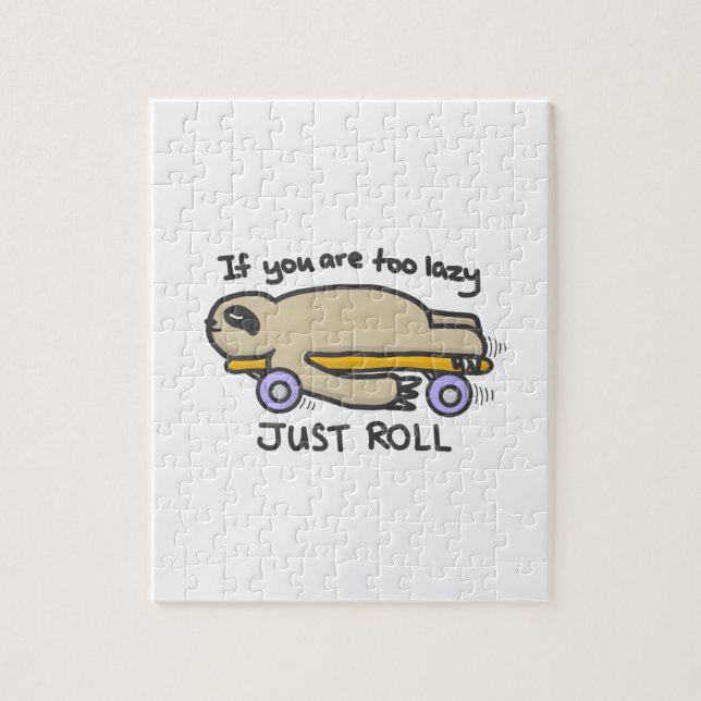 Quebra-cabeça Skateboarding da preguiça (Vertical)