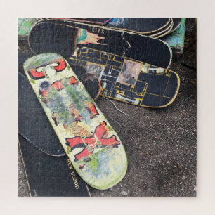 Quebra-cabeça skates de fax
