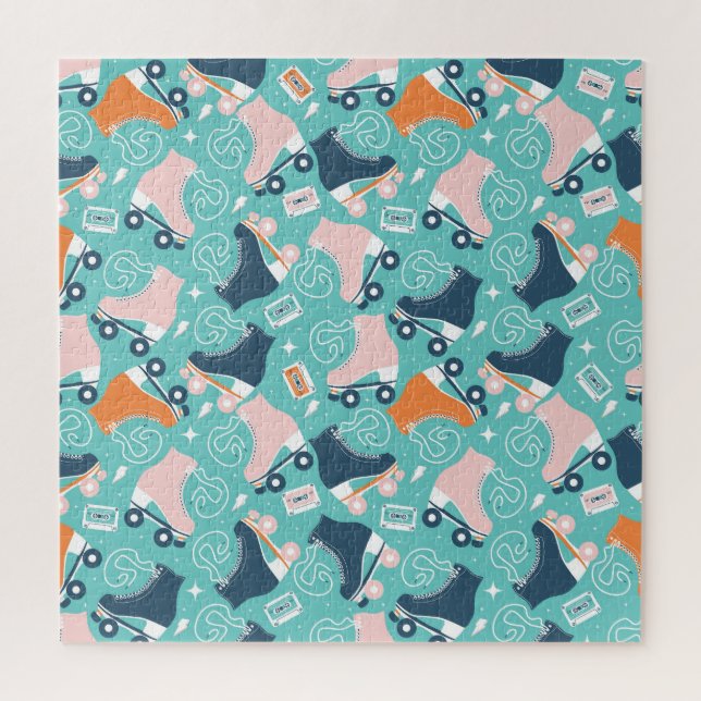 Quebra-cabeça Skates do cilindro retrorreflector: cassete de vin (Vertical)