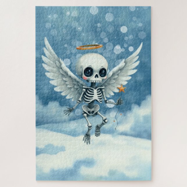 Quebra-cabeça Skeleton Angel – The Sweet Side of the Afterlife.  (Vertical)
