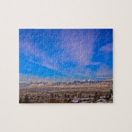 Quebra-cabeça Skies Sobre Salt Lake City, Utah - 8x10 - 110 pc