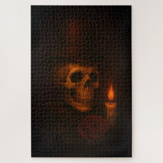 Quebra-cabeça Skull, Rose & Candle Puzzle – Dark Elegance Series