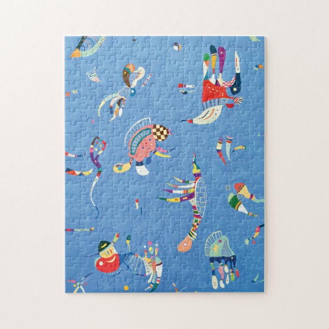 Quebra-cabeça Sky Blue por Wassily Kandinsky (Vertical)