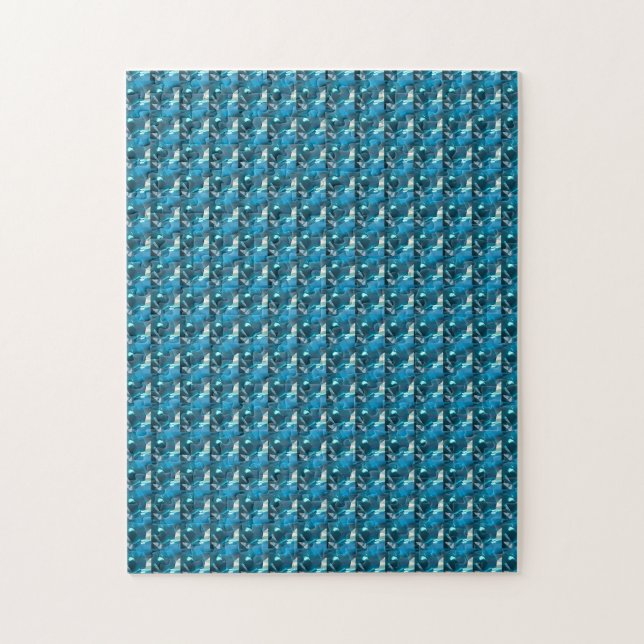 Quebra-cabeça Sky Blue Topaz Cushion Gemstone (Vertical)