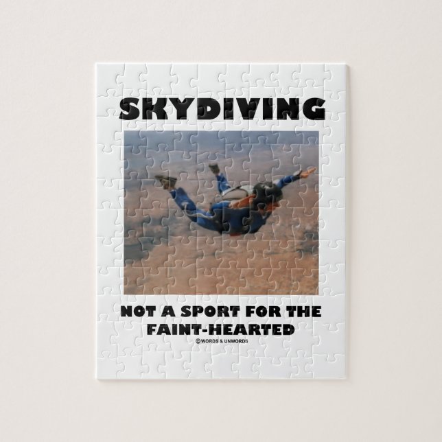 Quebra-cabeça Skydiving não um esporte para o Fraco-Hearted (Vertical)