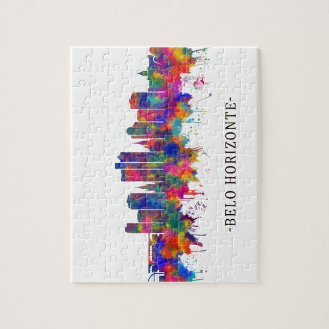 Quebra-cabeça Skyline Belo Horizonte (Vertical)