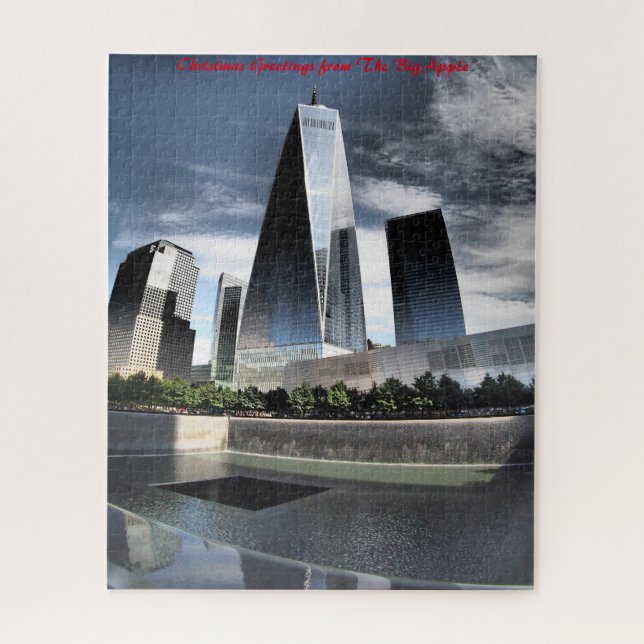 Quebra-cabeça Skyline.Cartões de natal de Nova Iorque (Vertical)