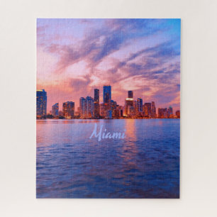 Quebra-cabeça Skyline Cidade da Flórida de Miami Beach