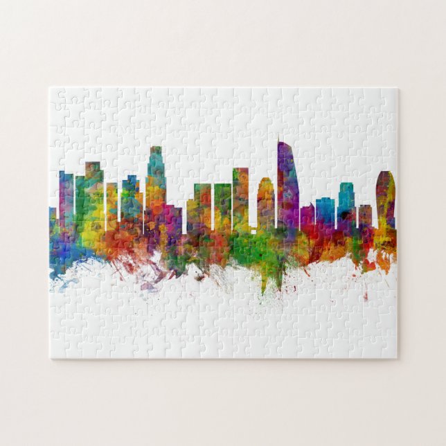 Quebra-cabeça Skyline da Califórnia em Los Angeles (Horizontal)