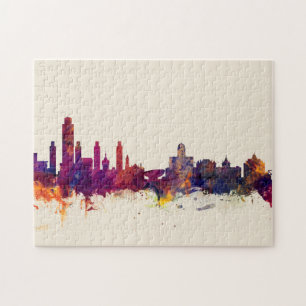 Quebra-cabeça Skyline de Albany New York