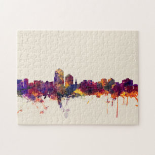 Quebra-cabeça Skyline de Albuquerque New mexico
