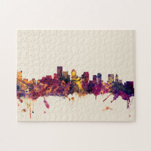 Quebra-cabeça Skyline de Boston Massachusetts
