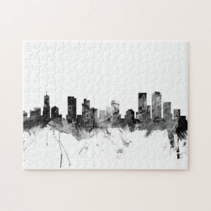 Quebra-cabeça Skyline de Denver Colorado