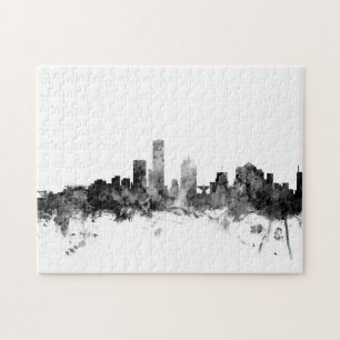 Quebra-cabeça Skyline de Milwaukee Wisconsin