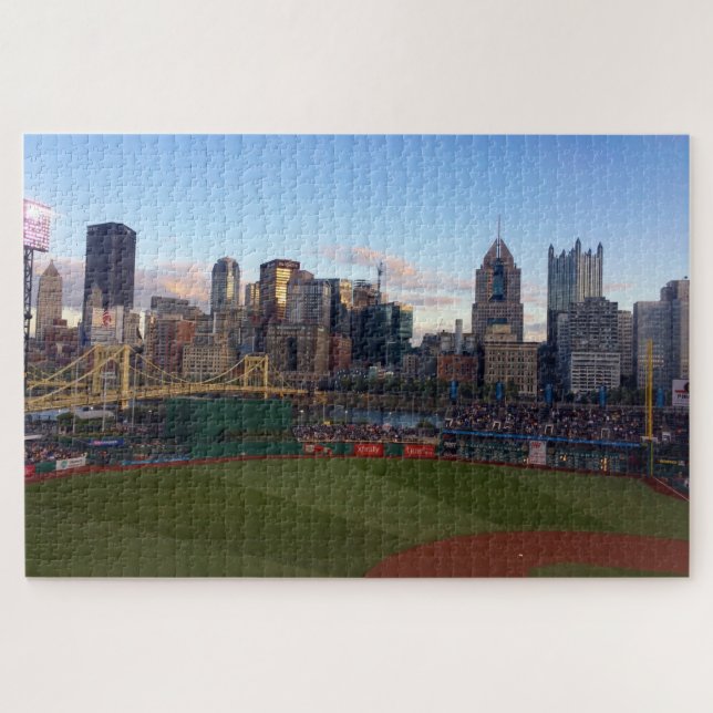 Quebra-cabeça Skyline de Pittsburgh do parque de PNC (Horizontal)