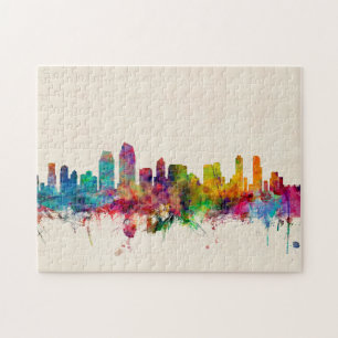 Quebra-cabeça Skyline de San Diego Califórnia