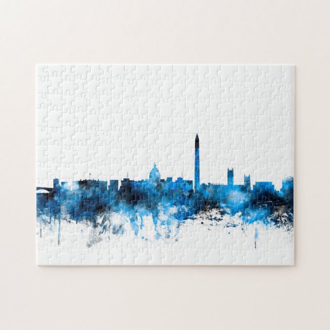 Quebra-cabeça Skyline do Washington DC (Horizontal)