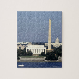 Quebra-cabeça Skyline do Washington DC com o Capitólio dos E.U.
