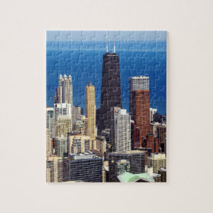 Quebra-cabeça Skyline e marcos de Chicago