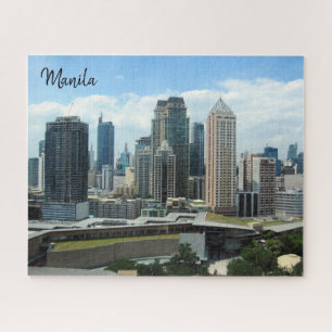 Quebra-cabeça skyline makati