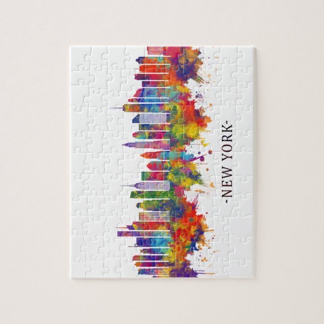 Quebra-cabeça Skyline Nova York EUA (Vertical)