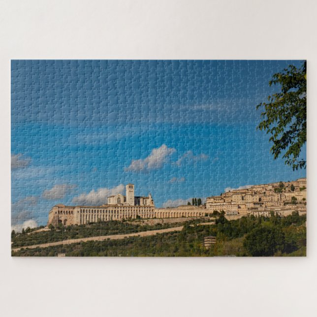 Quebra-cabeça Skyline of city of Assisi, Itália (Horizontal)