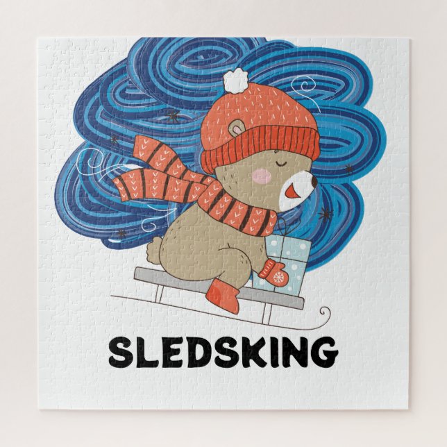 Quebra-cabeça Sleds Personalizável (Vertical)