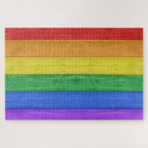 Quebra-cabeça SlipperyJoe's artístico orgulho gay flag gay doft